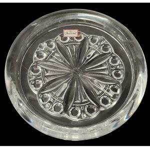 Baccarat‎ Crystal Rosace Wine Bottle, Champagne And Decanter Coaster